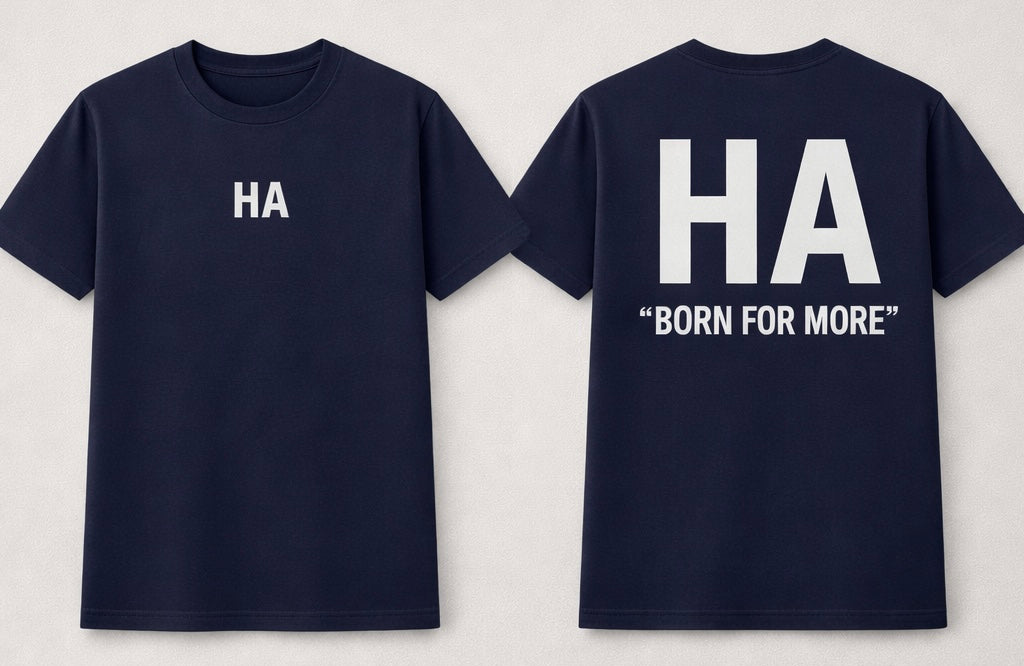 camiseta HA born for more